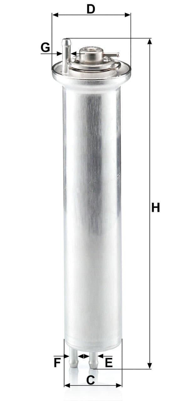 BMW 7 Serisi E65-E66 740i N62 Yakıt Filtresi | MANN WK 532/2