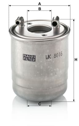 Mercedes GLK X204 GLK 220 CDI BE/BlueTEC OM651 Yakıt Filtresi | MANN WK8016X