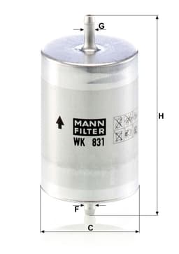 Mercedes E Serisi W210 1995-2003 E 420 M119 Yakıt Filtresi | MANN WK831