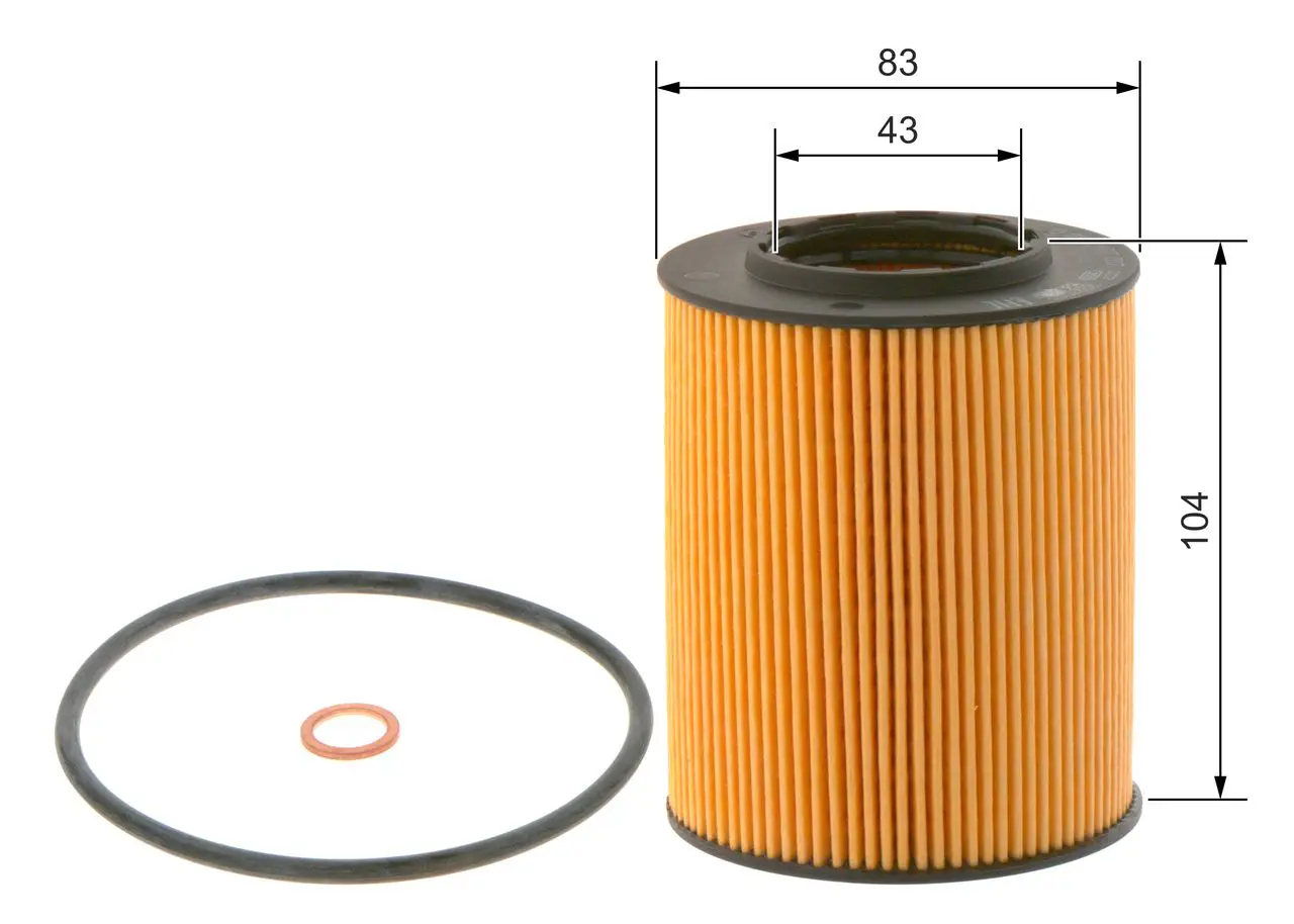 BMW 3 Serisi E46 325i/Ci/Xi M52 M54 M56 Yağ Filtresi | BOSCH 09864B7017