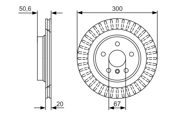 BMW F70 118 Fren Diski Arka | BOSCH 0986479C95