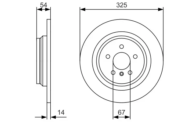 Mercedes W166 GLE 350d Fren Diski Arka | BOSCH 0986479D10