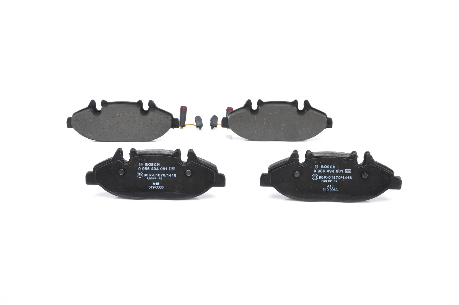 Mercedes W639 Vito 109CDI Fren Balatası Ön | BOSCH 0986494081
