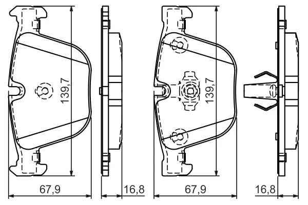 BMW E92 M3 Fren Balatası Arka | BOSCH 0986494294