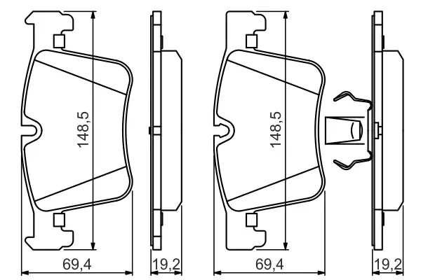 BMW F33 420d Fren Balatası Ön | BOSCH 0986494487