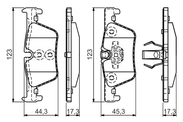 BMW F33 420d Fren Balatası Arka | BOSCH 0986494554