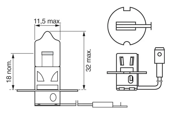 Mercedes W163 Sis Farı Ampulü | BOSCH 1987301006