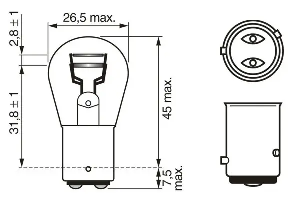 Mercedes W210 E Serisi Arka Sis Farı Ampulü | BOSCH 1987302215