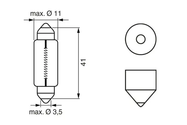 BMW E36 Z3 Bagaj Lambası Ampulü | BOSCH 1987302225