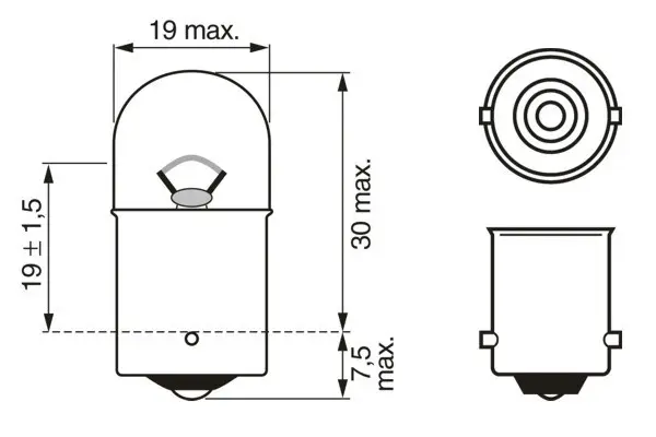 BMW E39 5 Serisi Arka Lambası Ampulü | BOSCH 1987302815