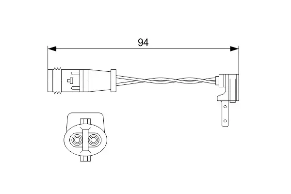 Mercedes W117 CLA 250 Fren Balata Fişi Arka | BOSCH 1987474553
