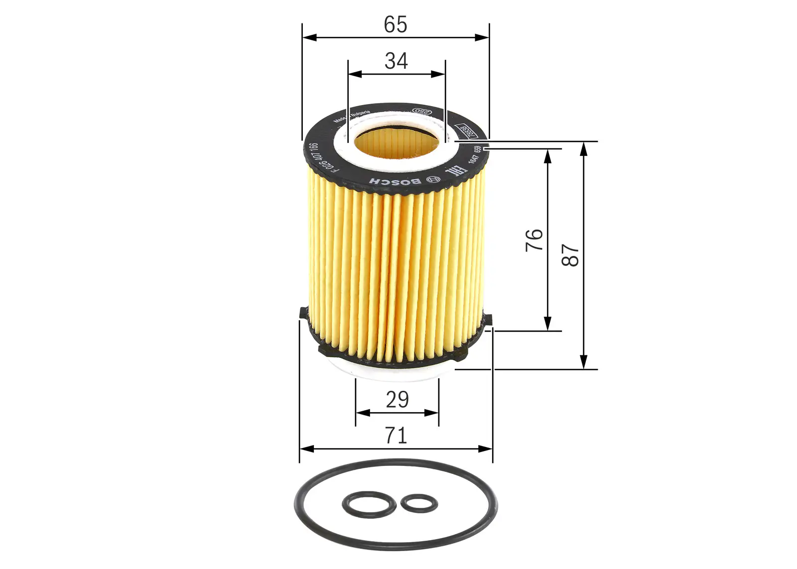 Mercedes W176 A 200 M270 Yağ Filtresi | BOSCH F026407166