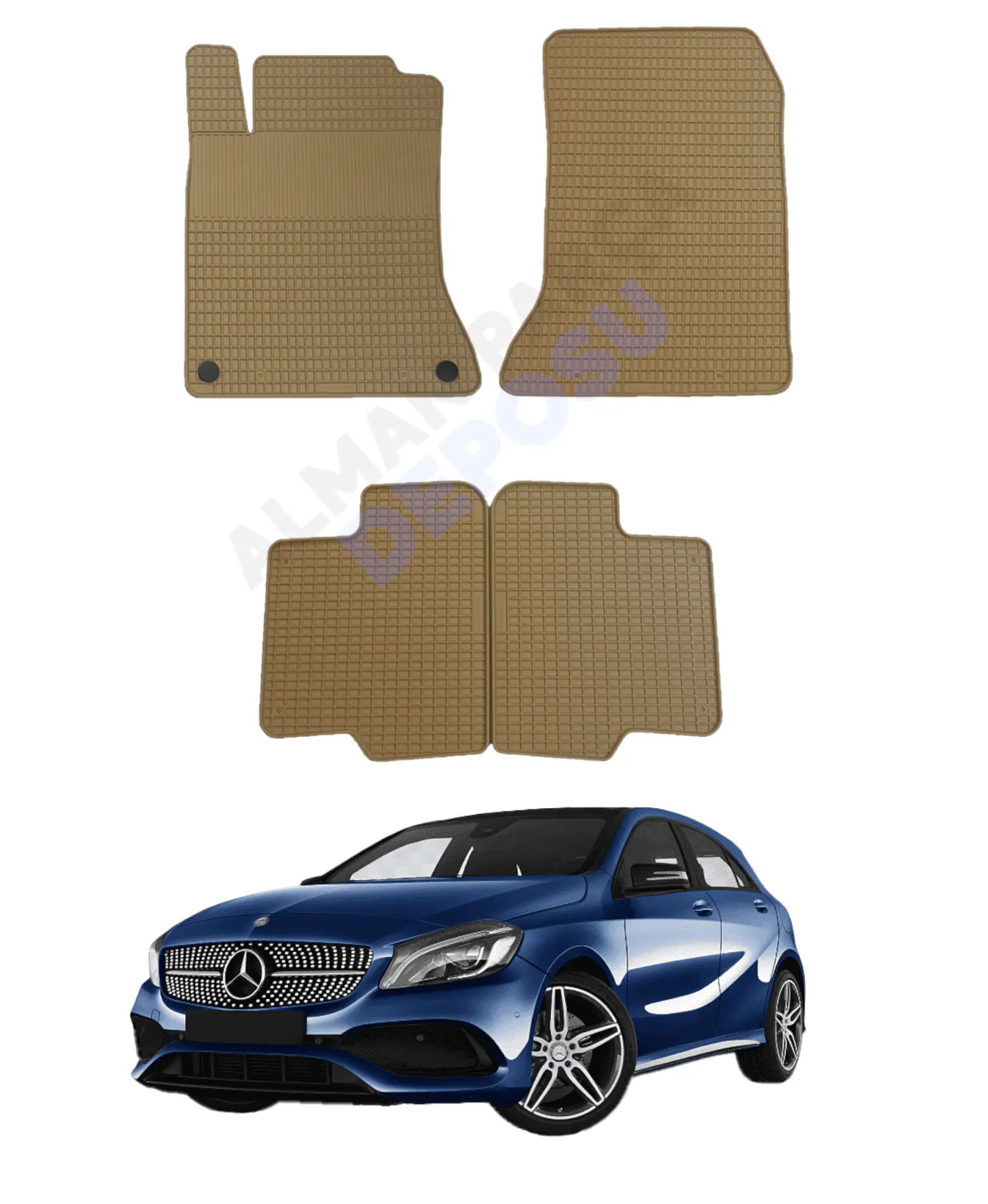 Mercedes A Serisi 2012-2017 W176 Lastik Paspas Bej Koku Yapmaz Orijinal Kesim Schönek