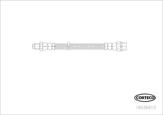 BMW 3 Serisi E90 Fren Hortumu Arka | CORTECO 19036613