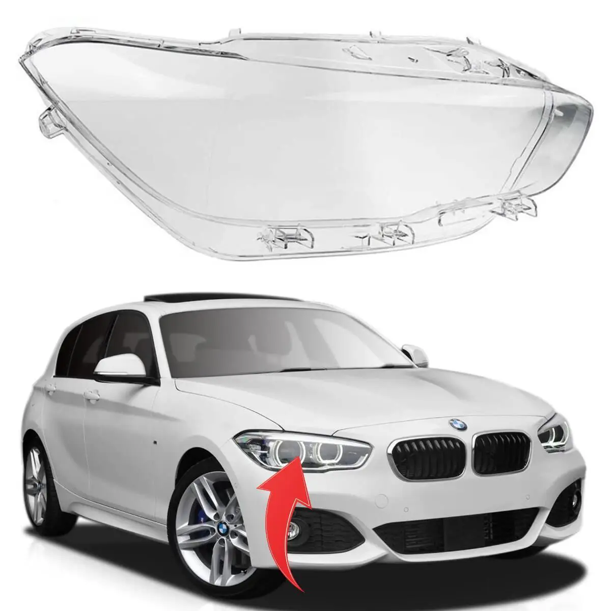 Bmw 1 Serisi F20 2012-2017 Far Camı Sol | GKL 340814