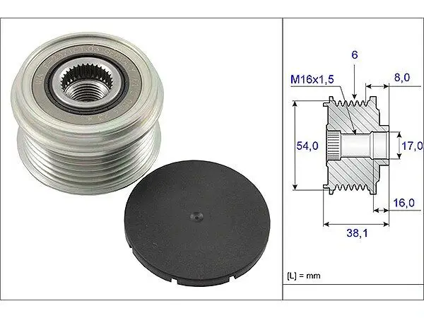 BMW 1 Serisi E81 118i Alternatör Kasnağı | INA 535 0063 10