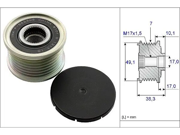 Mercedes Vito III 447 111 CDI Alternatör Kasnağı | INA 535 0153 10
