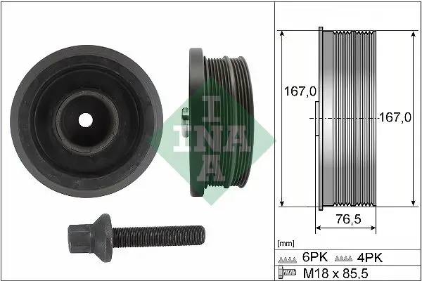 BMW 1 Serisi E81 120i Krank Kasnaği | INA 544 0082 20