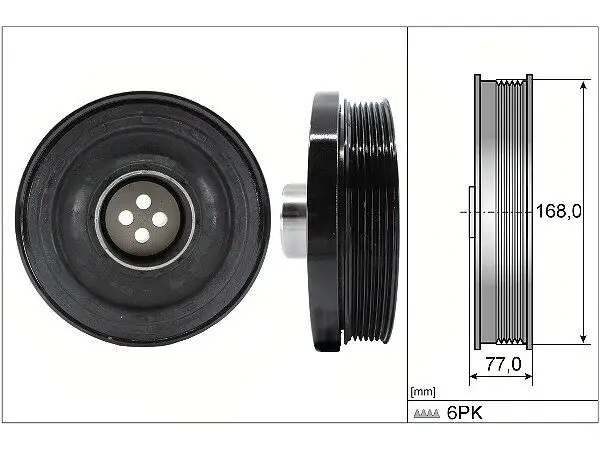 BMW 3 Serisi E90 320 d Krank Kasnağı | INA 544 0130 10