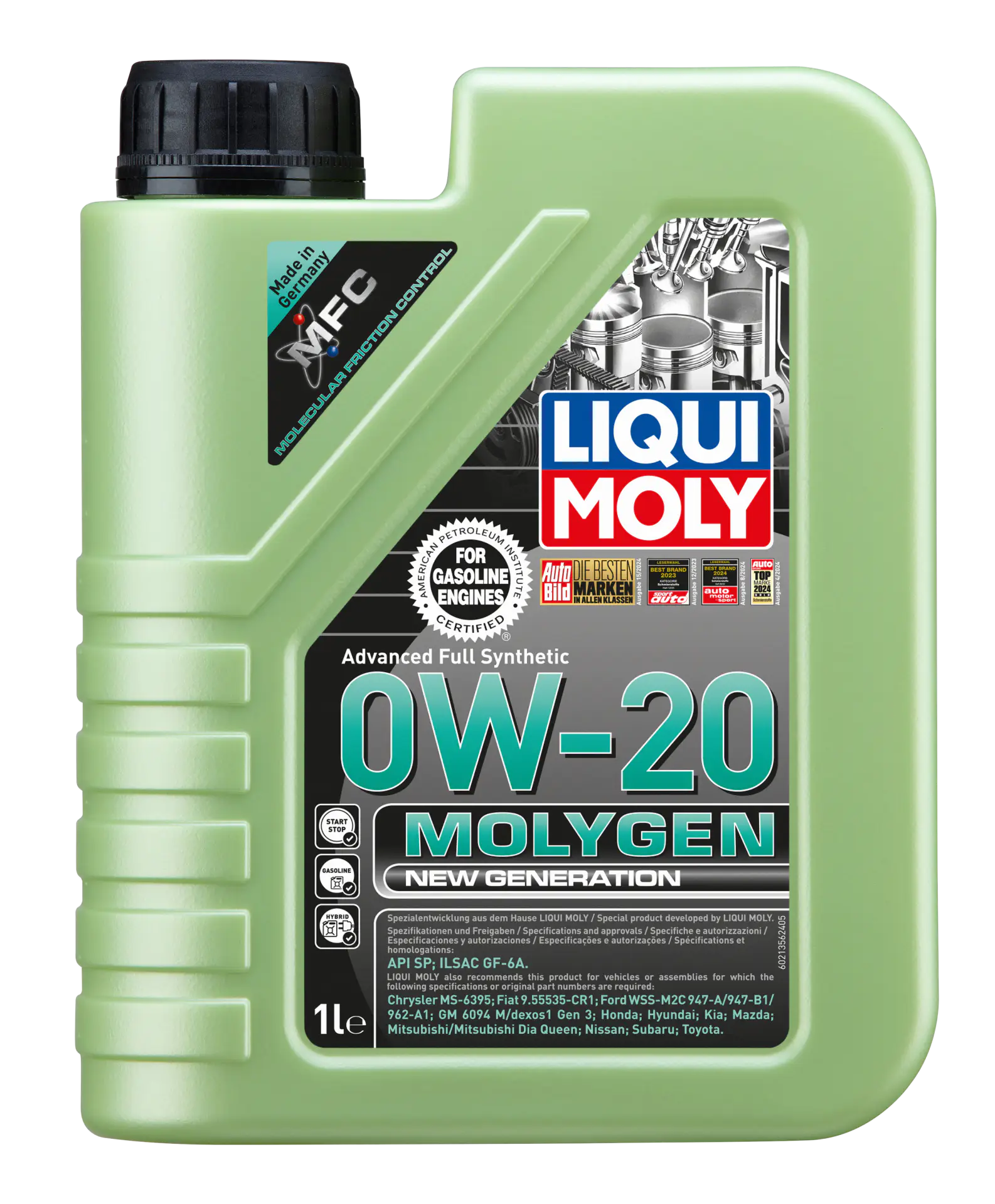 Liqui Moly Molygen New Generation 0W20 1 Litre | LQM-21356