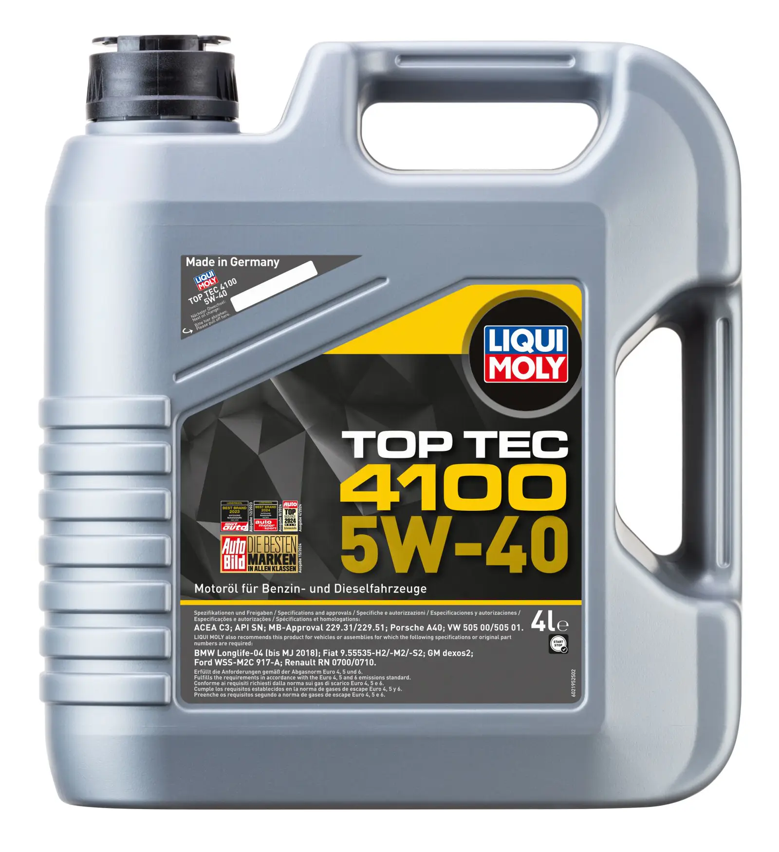 Liqui Moly Top Tec 4100 5W40 4 Litre | LQM-2195