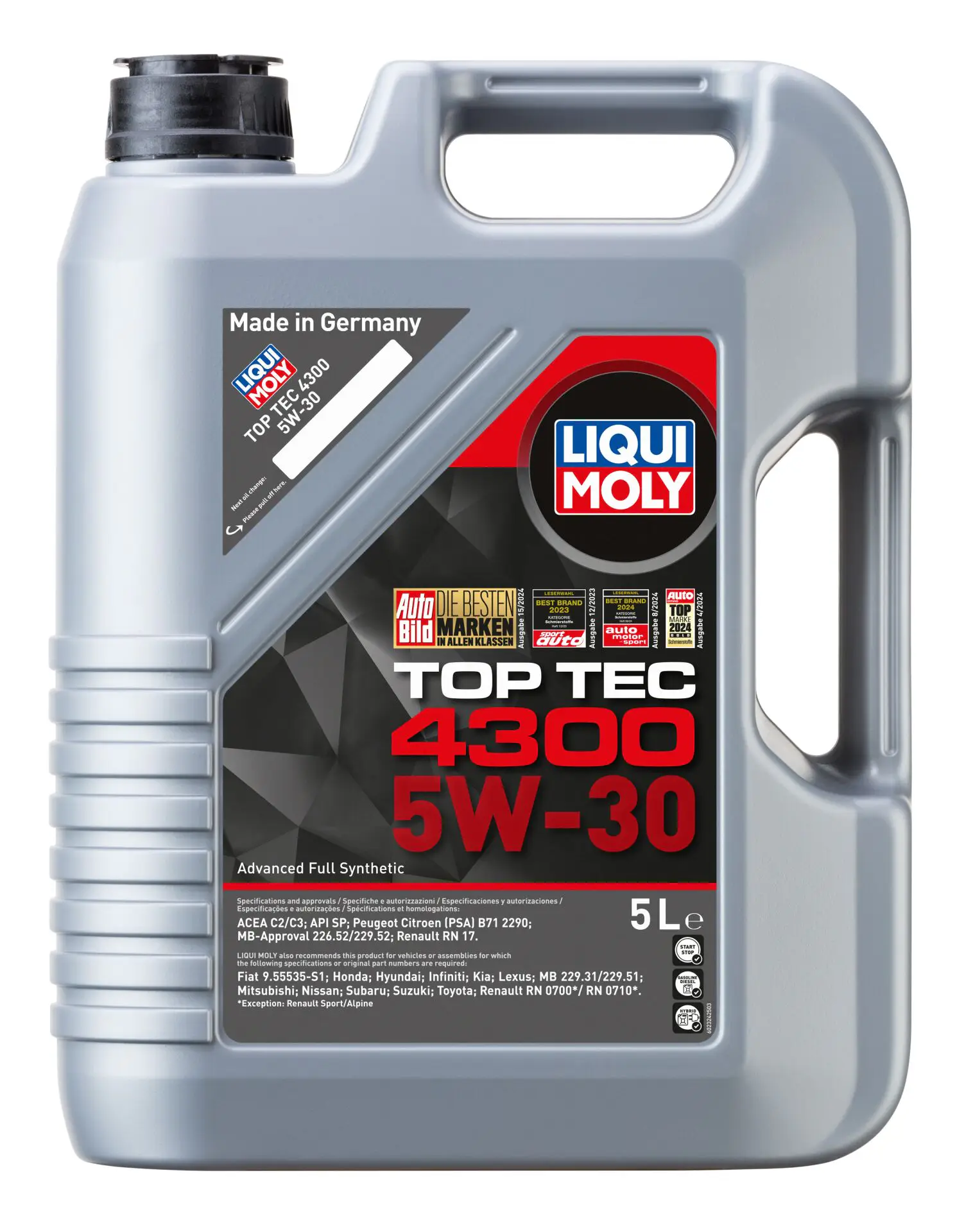 Liqui Moly Top Tec 4300 5W30 Motor Yağı 5 Litre | LQM-2324