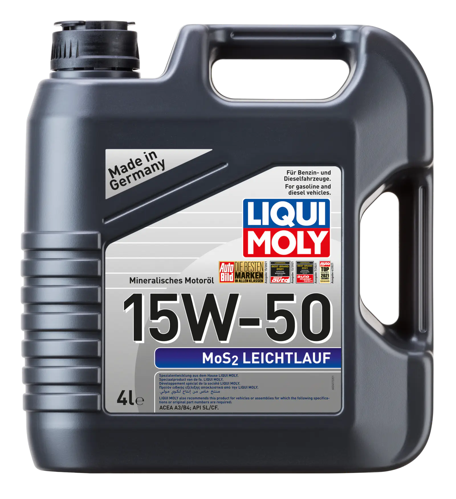 Liqui Moly Süper Düşük Sürtünmeli Mos2 15w50 Motor Yağı ( 4 Litre ) | LQM-2457