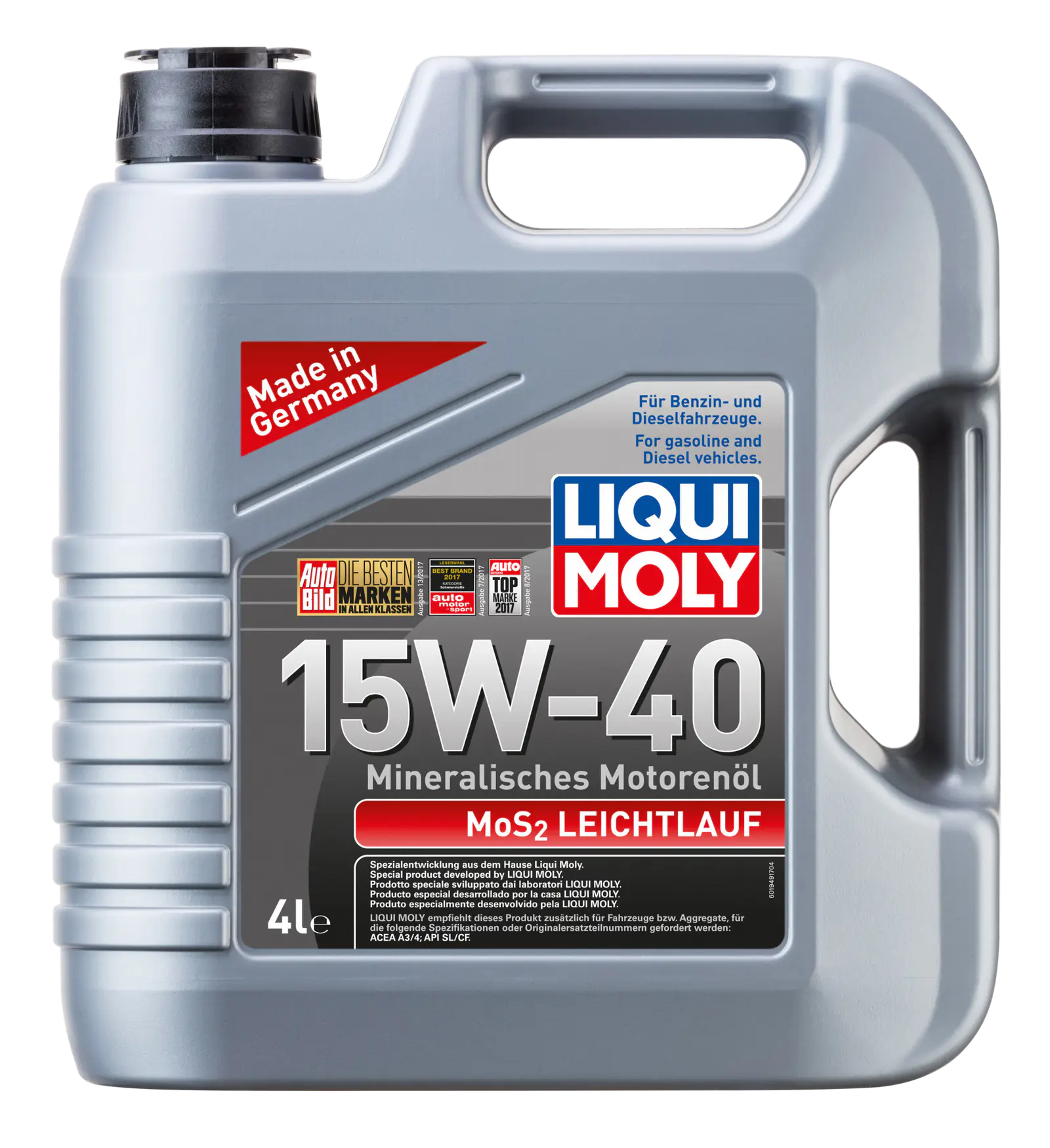 Liqui Moly Mos2 Low-Fiction 15W-40 ( 4 Litre ) | LQM-2631