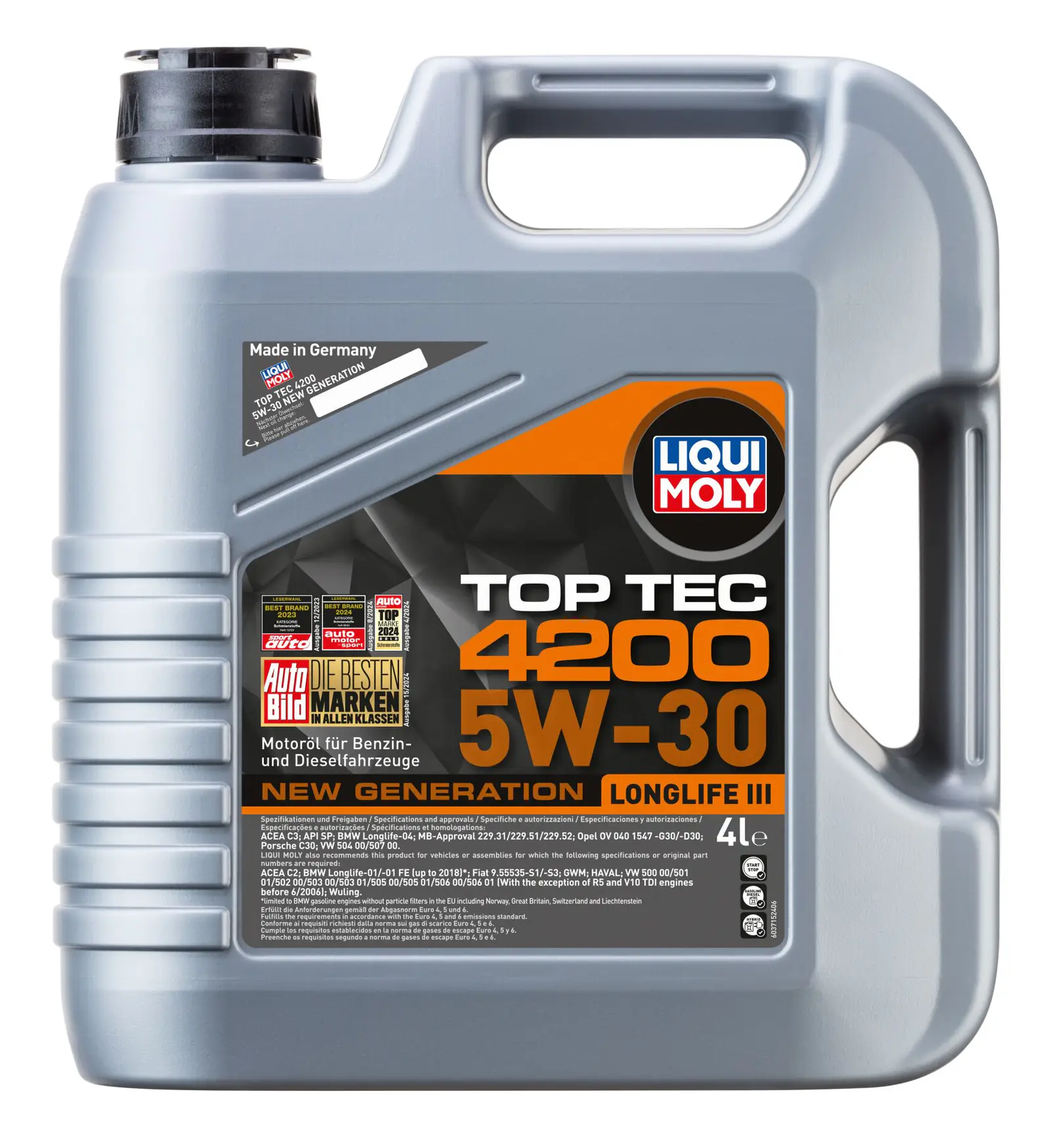 Liqui Moly Top Tec 4200 5W30 Motor Yağı 4 Litre | LQM-3715