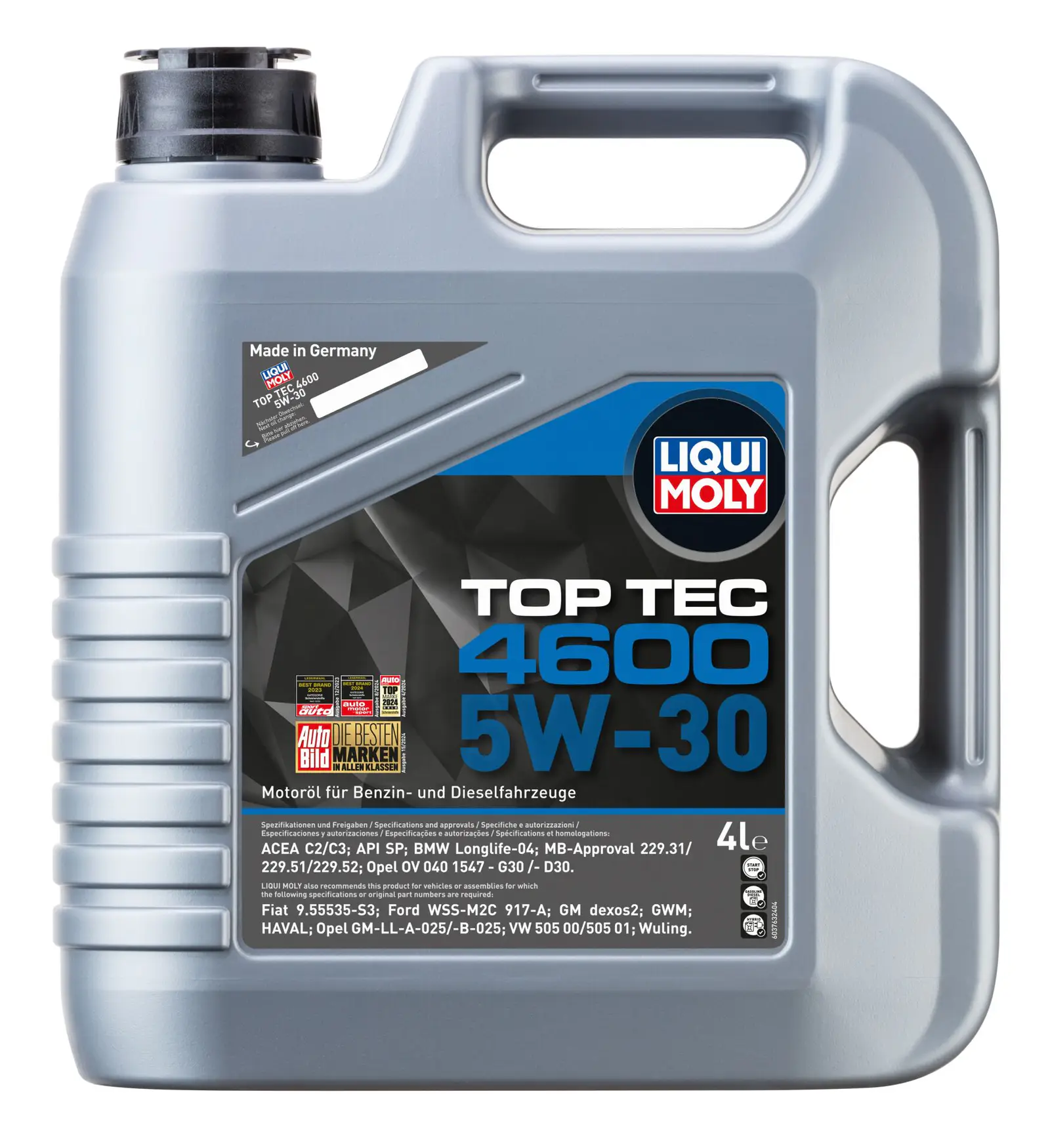 Liqui Moly Top Tec 4600 Dexos2 5W30 Motor Yağı 4 Litre | LQM-3763