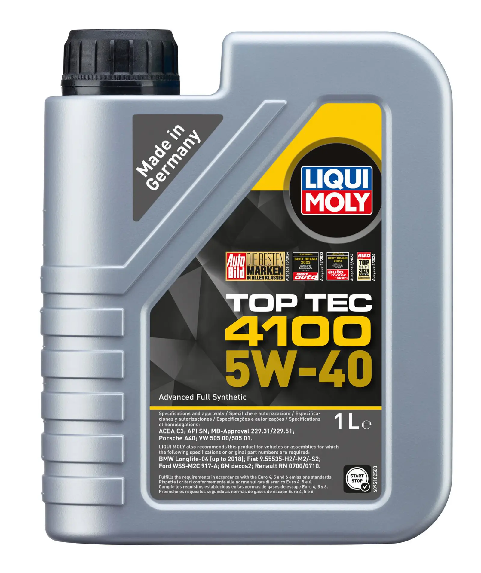 Liqui Moly Top Tec 4100 5W40 Motor Yağı 1 Litre | LQM-9510
