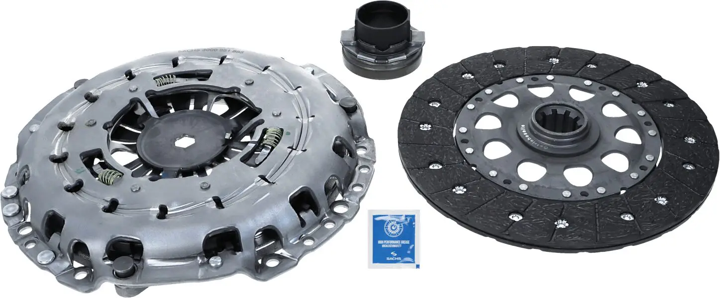 BMW 5 Serisi E39 530 d M57 Debriyaj Seti + Rulman | SACHS 3000 951 877