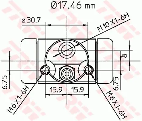 Mercedes A Serisi W168 A 140 M166 Arka Wheel Brake Cylinder | TRW BWA130
