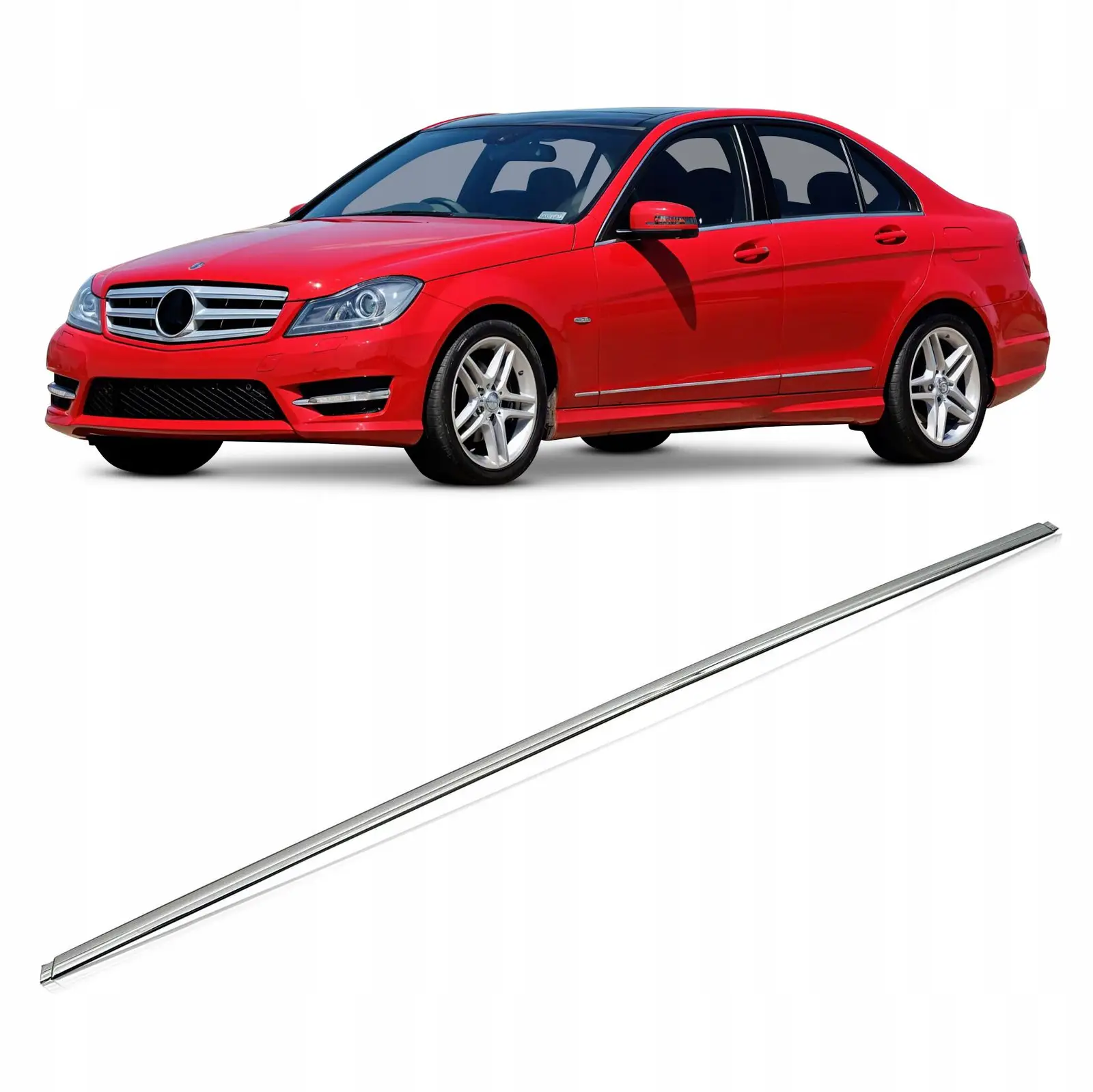 Mercedes C Serisi W204 Tampon Arka Orta Nikelaj | CARTEK TPMRDRY38