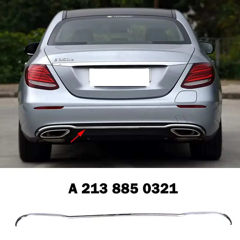 Mercedes C Serisi W206 Tampon Çıtası Arka Orta Siyah Amg 2021 | CARTEK TPMRD0034