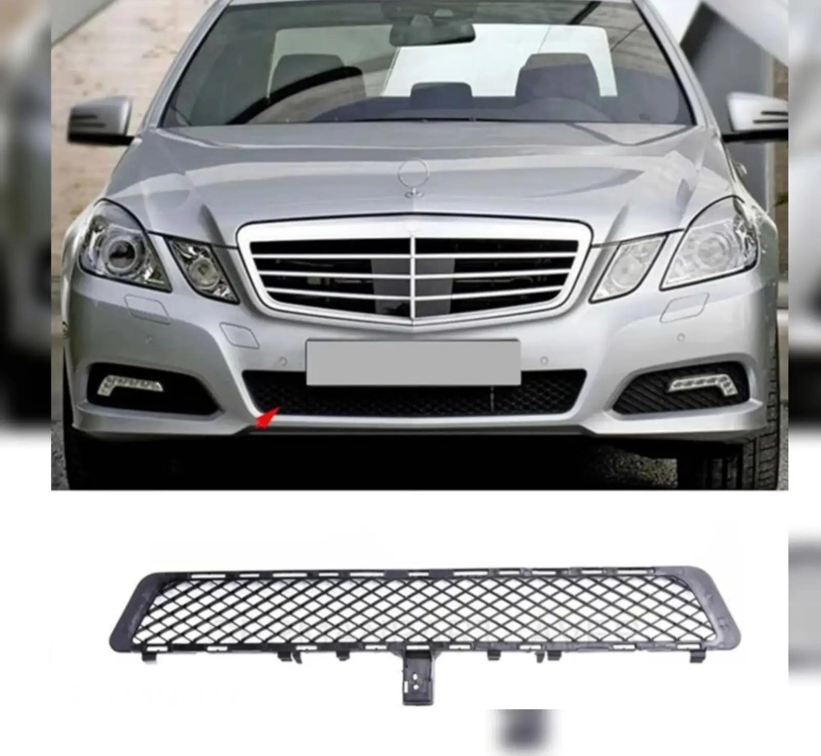 Mercedes E Serisi W212 Tampon Izgarası Ön 2013-15 Orta | ITHAL A2128850523