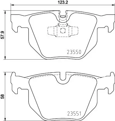 BMW X1 Serisi E84 Fren Balatası Arka | HELLA 8DB 355 011-801