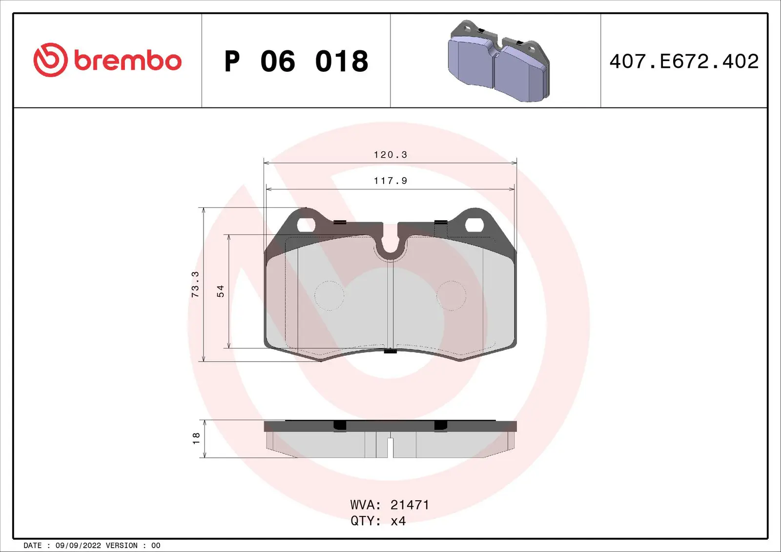 BMW 7 Serisi E38 728 i, iL Ön Fren Balatası | BREMBO P06018