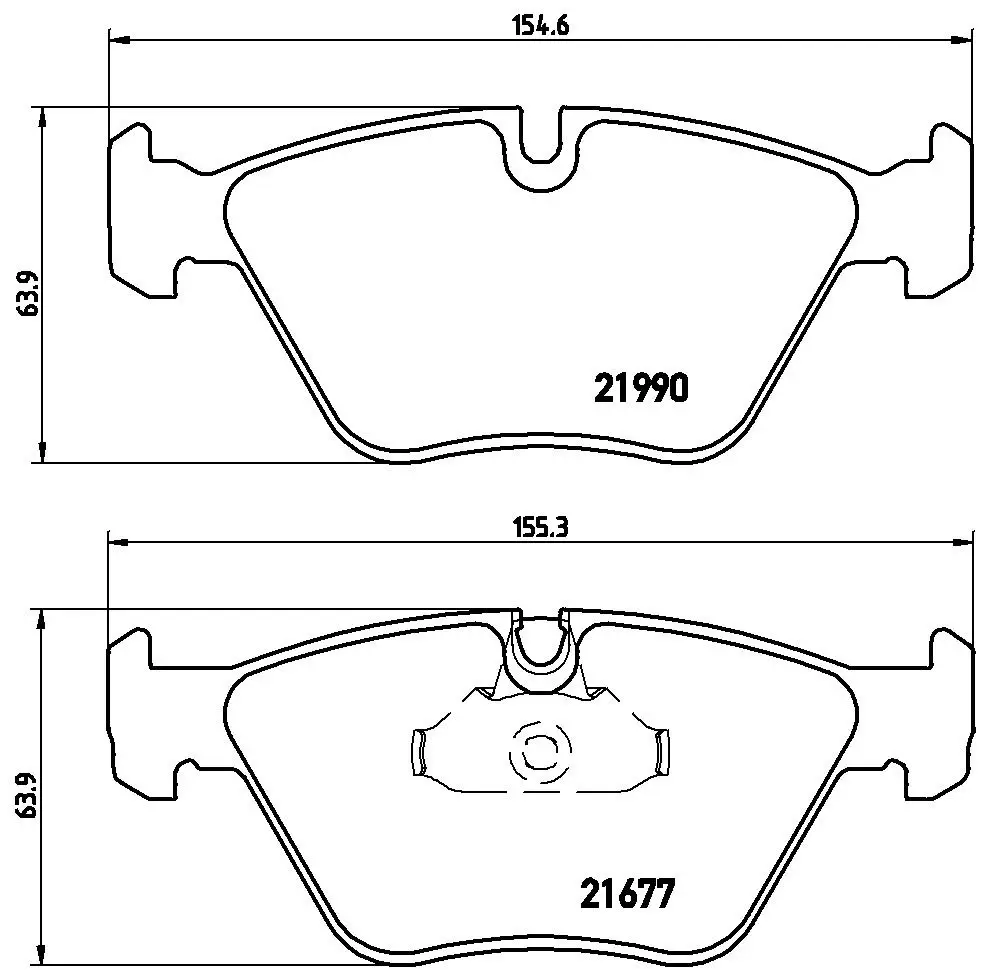 BMW 5 Serisi E39 525 td Ön Fren Balatası | BREMBO P06065