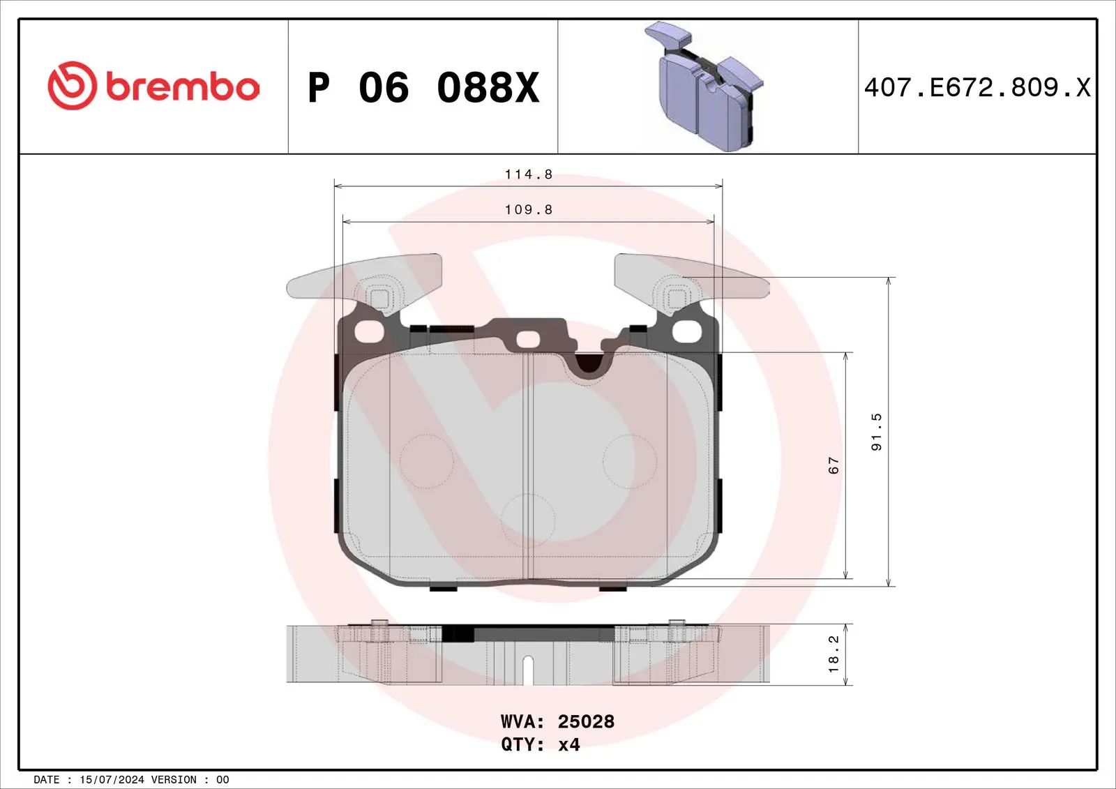 BMW 1 Serisi F20 M 140 i Ön Fren Balatası Delikli | BREMBO P06088X