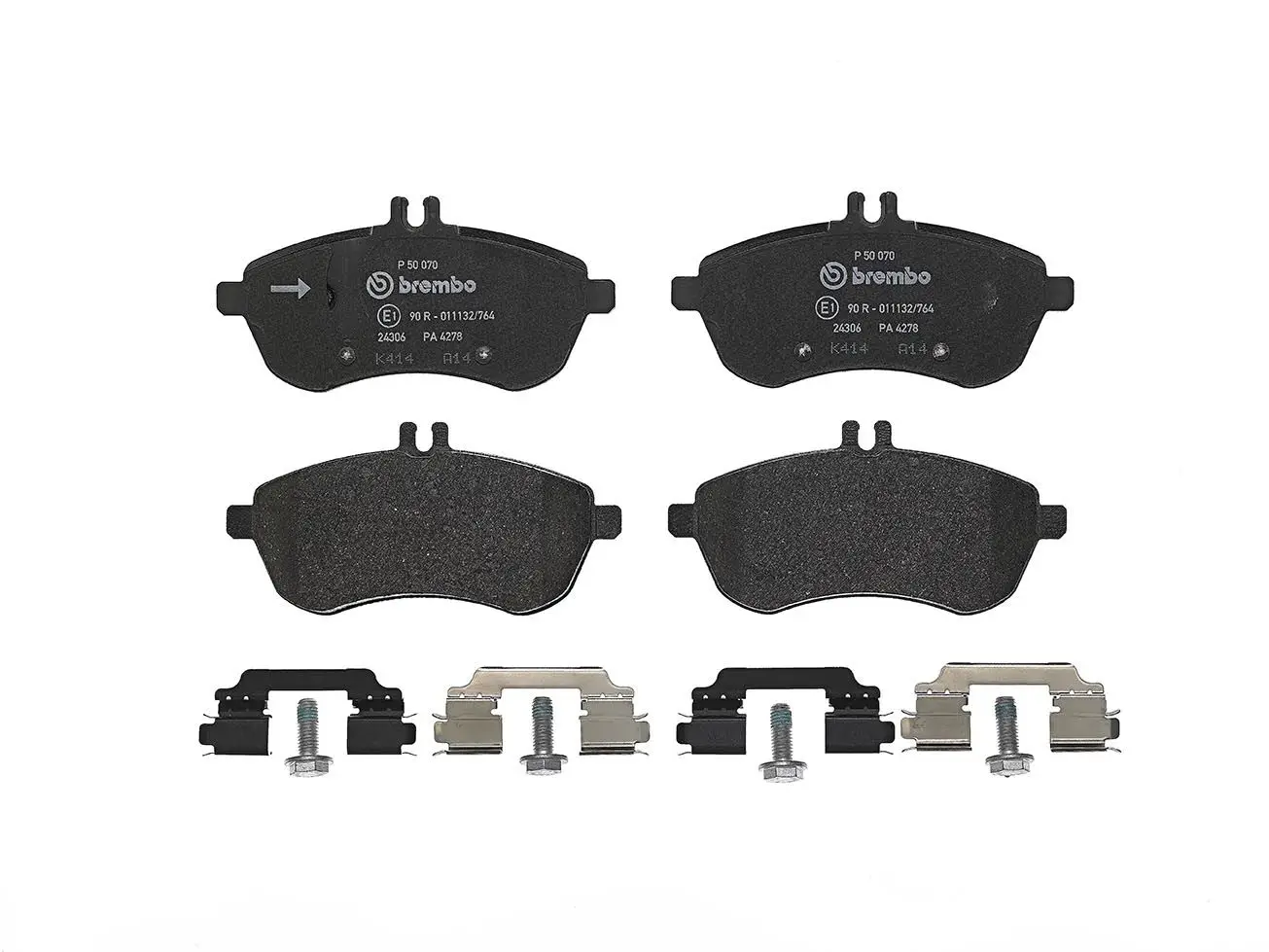 Mercedes C Serisi W204 C 180 Kompressor Ön Fren Balatası | BREMBO P50070
