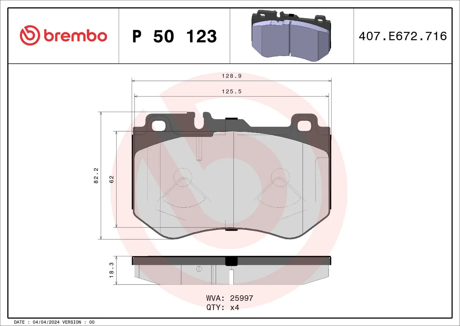 Mercedes C Serisi W205 C 200 d Ön Fren Balatası | BREMBO P50123
