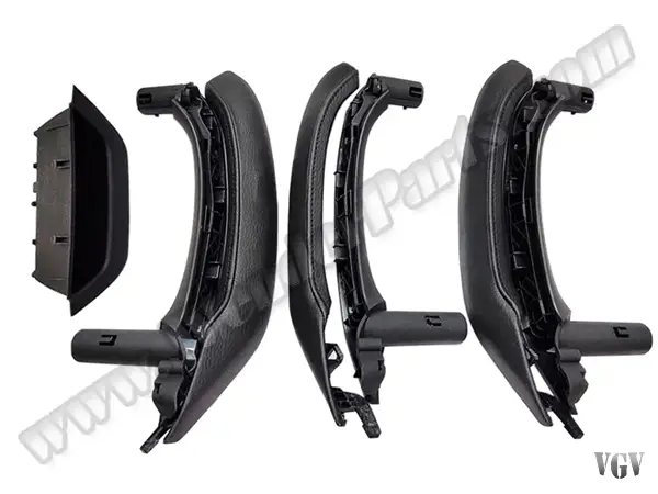 BMW X4 Serisi F26 2013-2018 Kapı Tutamak Seti Ön&Arka; Siyah Deri Kaplamalı | WENDER BA51417250307L7