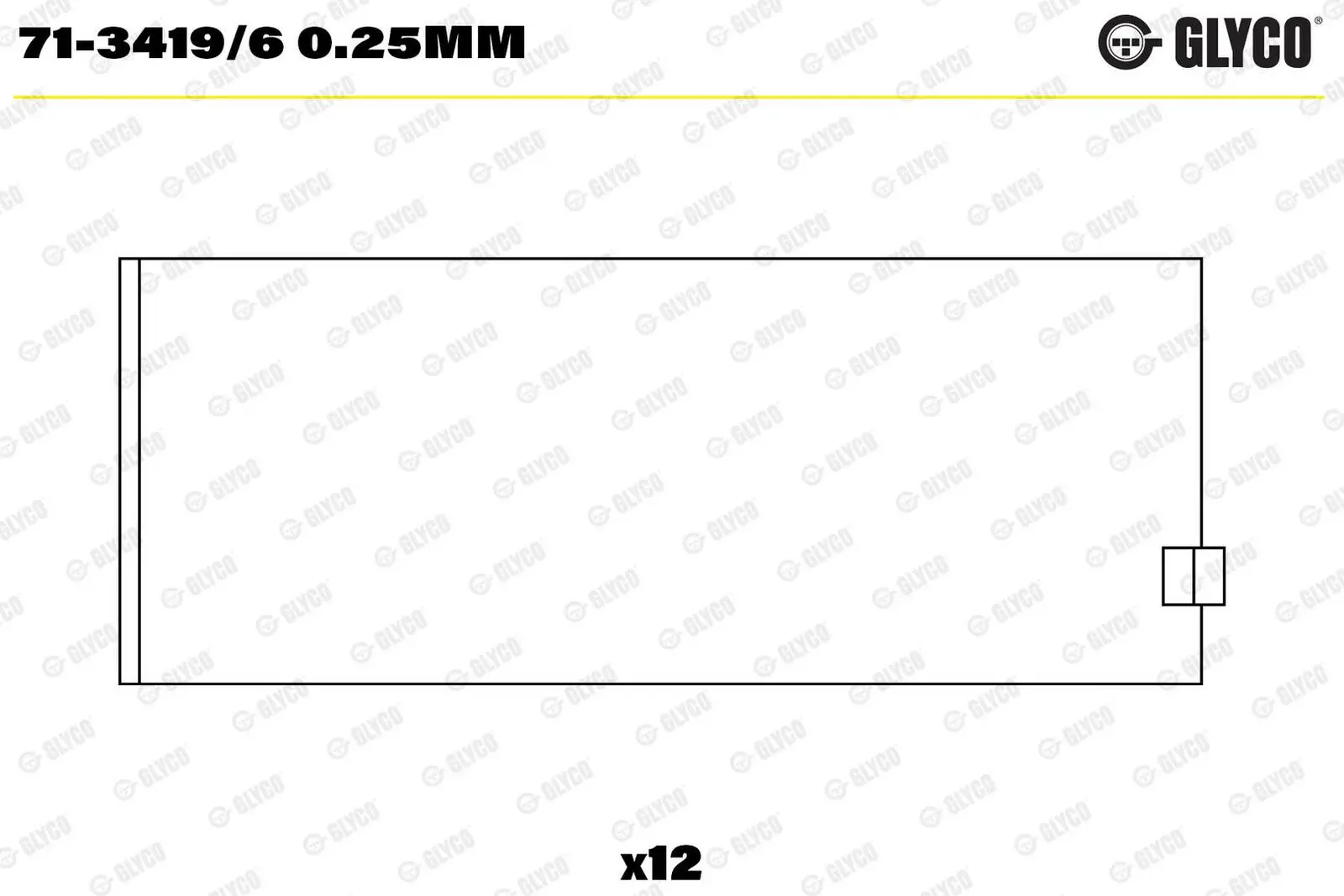 BMW 3 Serisi E30 M20 Kol Yatak 0.25 | GLYCO 71-3419/6 0.25MM