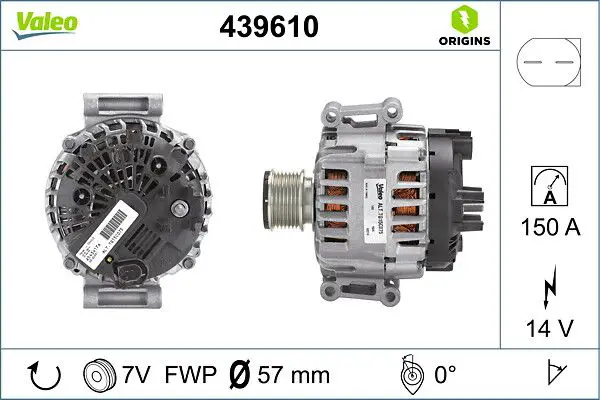 Mercedes C Serisi W204 M271 Şarj Dinamosu | VALEO 439610