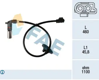 Mercedes C Serisi W202 OM605 ABS Sensörü Arka Sağ/Sol | FAE 78198