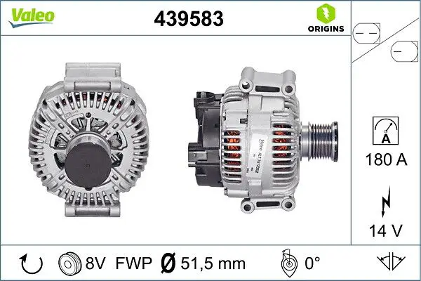 Mercedes ML Serisi W164 OM642 Şarj Dinamosu | VALEO 439583