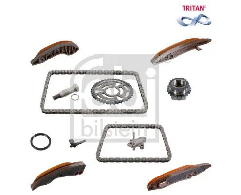 BMW 5 Serisi F10 N47 / B47 Eksantrik Zinciri Alt Üst Set Dişlili | FEBI 174020