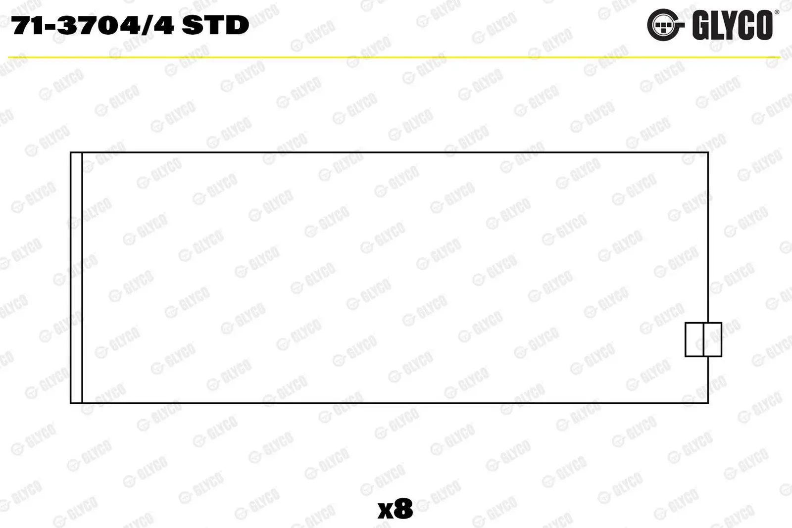 BMW 3 Serisi E46 M47 Kol Yatak STD | GLYCO 71-3704/4 STD