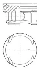Mercedes C Serisi W204 M271 Piston 82.00mm | KOLBENSCHMIDT 41725600